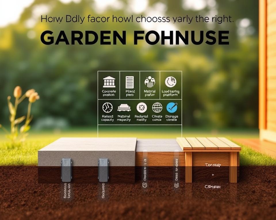 Gartenhausfundament Entscheidungsfaktoren Gartenhausfundament Entscheidungsfaktoren