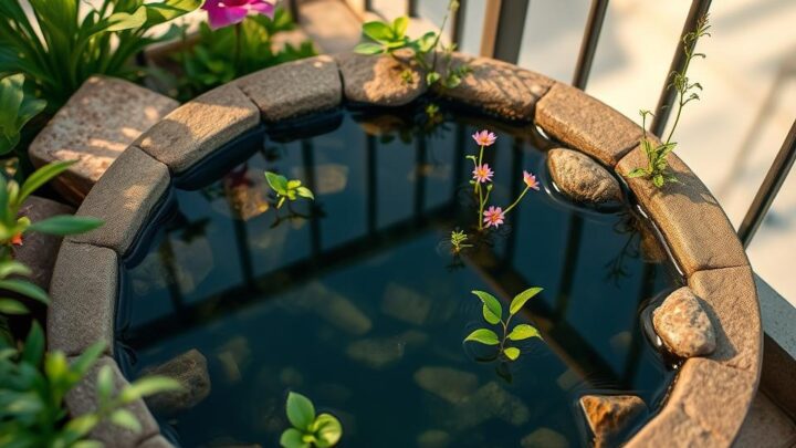 Gartentrend Miniteich – Naturidylle im Kleinformat für Balkon, Terrasse und Garten