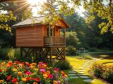 Gartenhaus auf Stelzen