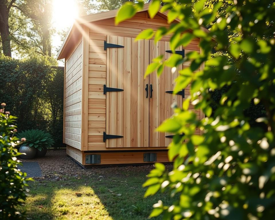 Muss man ein Gartenhaus im Boden verankern?