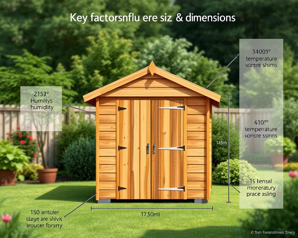 Einflussfaktoren Holz Gartenhütte