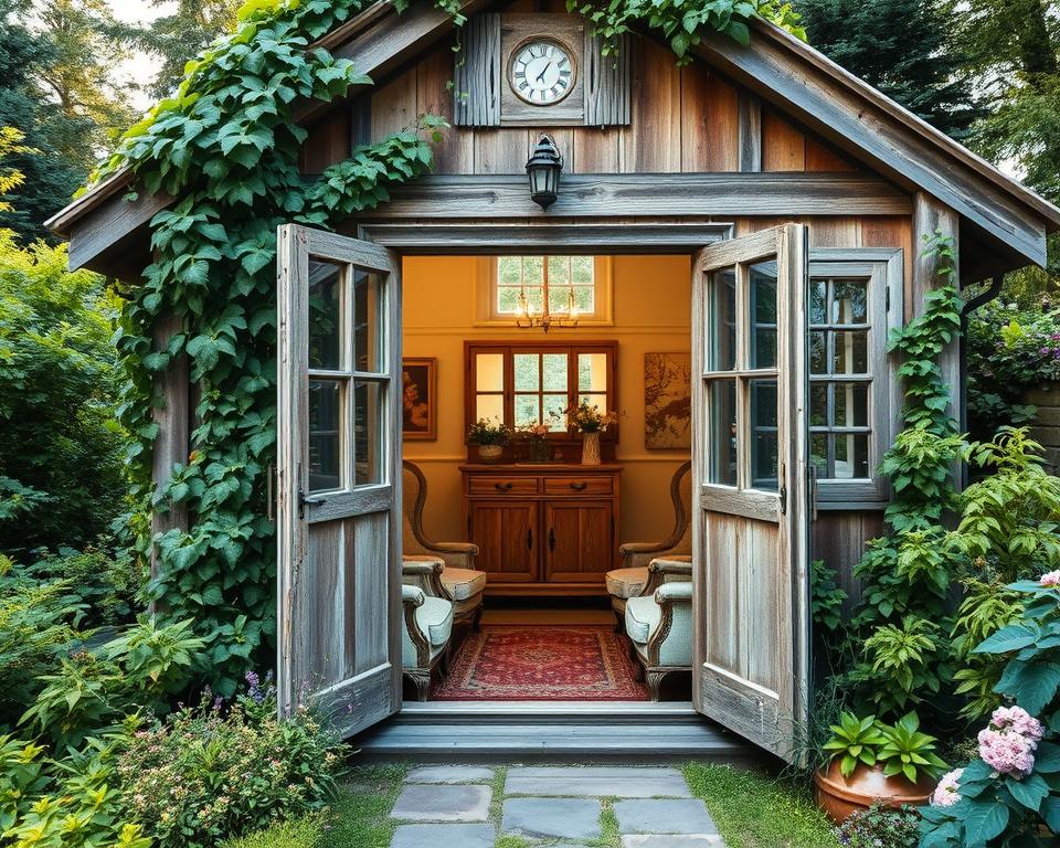 Gartenhaus Landhausstil Einrichtung