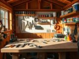 Gartenhütte als Werkstatt einrichten