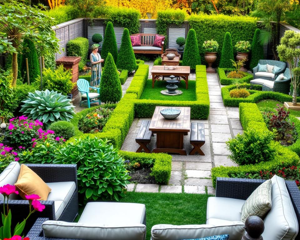 Kreative Raumaufteilung Gartenzonen