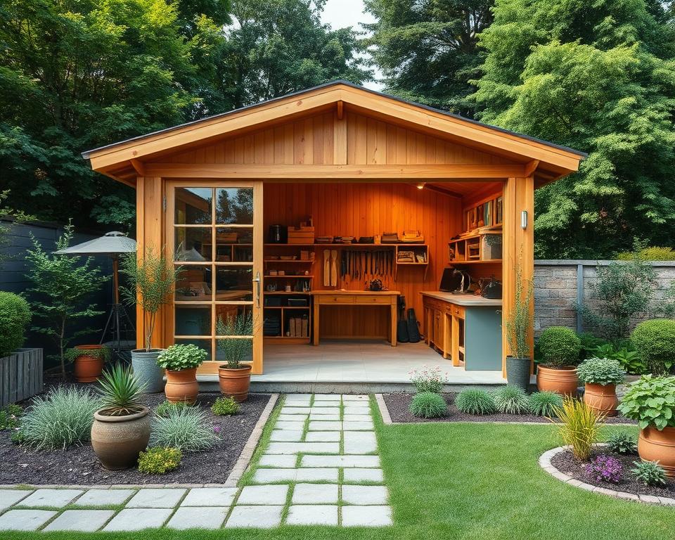 Planung Gartenhaus Werkstatt