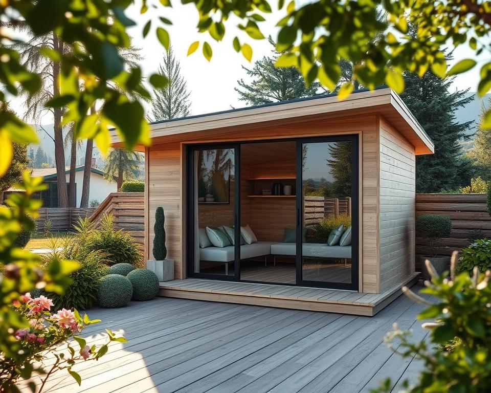 Pultdach Gartenhütte modernes Design Pultdach Gartenhütte modernes Design