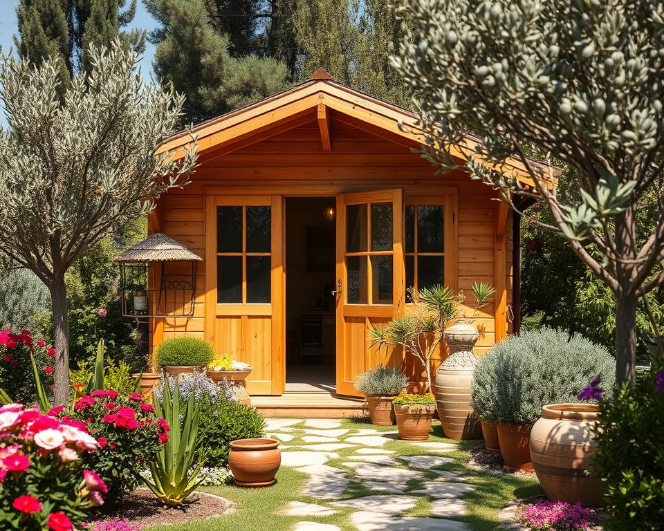 Skandinavischer und mediterraner Stil Gartenhaus