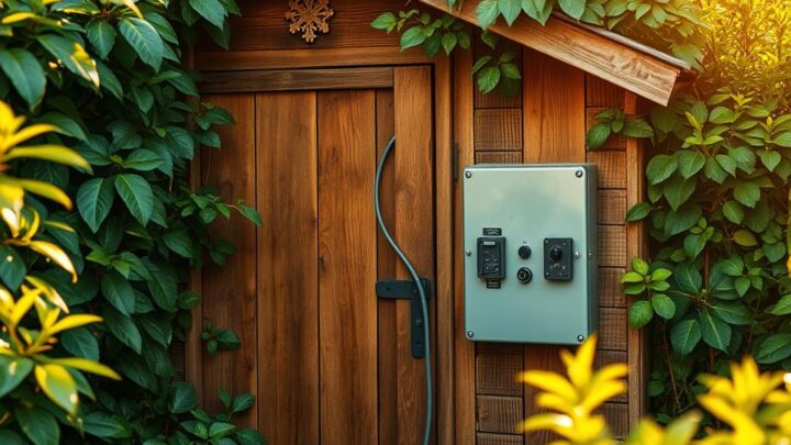 So bringen Sie ganz unkompliziert Strom in Ihre Gartenhütte