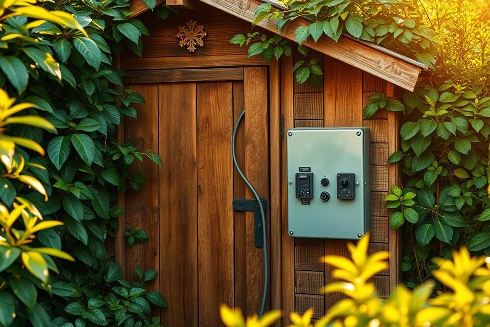 So bringen Sie ganz unkompliziert Strom in Ihre Gartenhütte