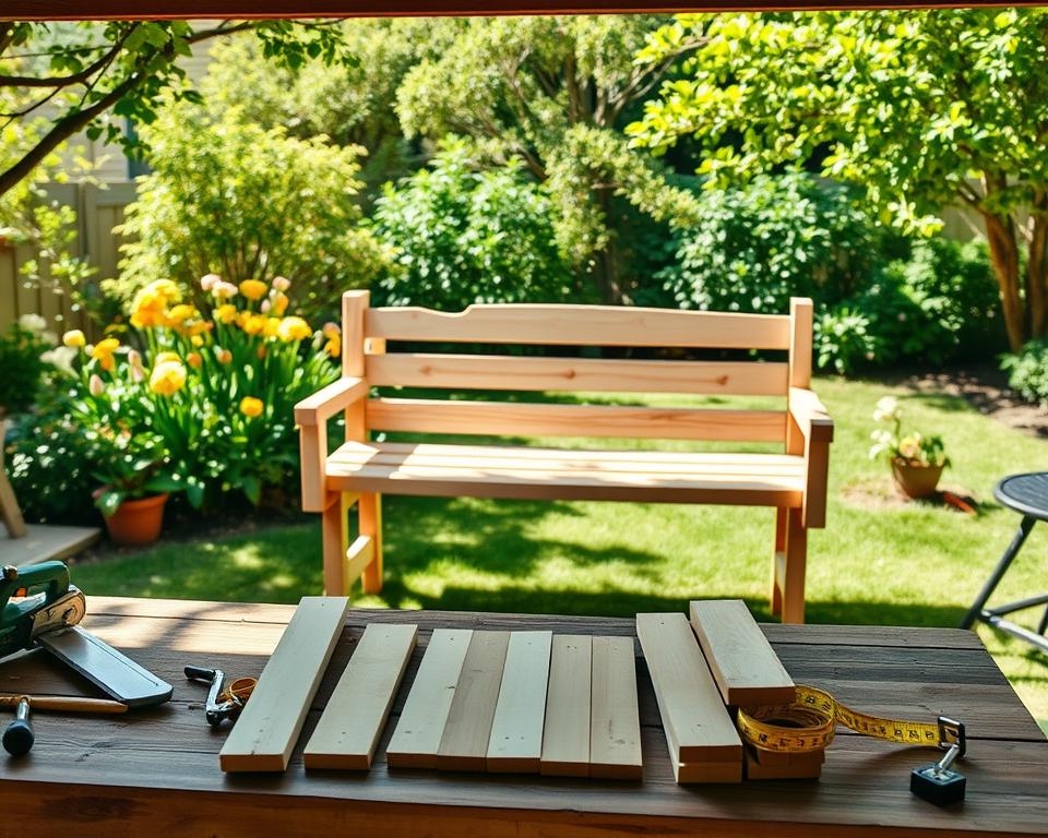 Gartenbank konstruieren Schritt-für-Schritt Anleitung