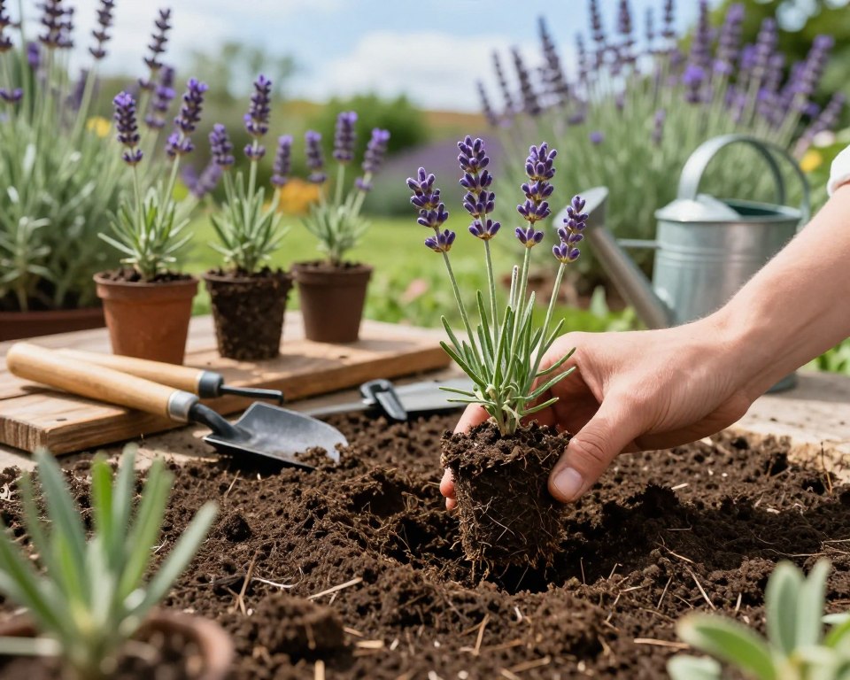 Lavendel Stecklinge einpflanzen