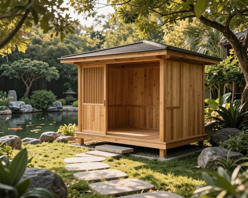 Feng Shui Gartenhütte Form und Struktur