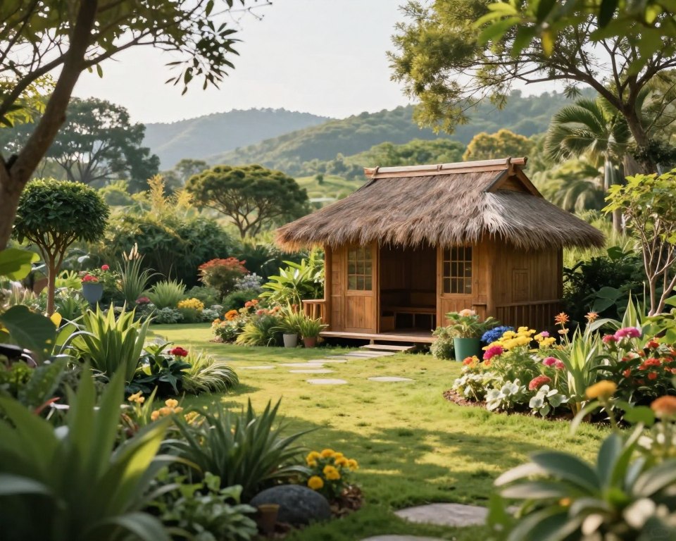 Gartenhütte Platzierung