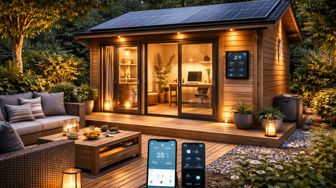 Smarte Gartenhäuser: Realistische Technik für komfortables Wohnen im Grünen