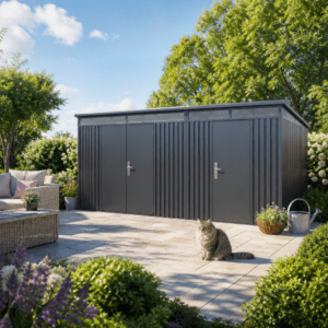 20% Rabatt ✓ 4 × 3 m | 2-Raum Metall Gerätehaus Skylight Duo 12,96 m² | zweiraum | modern Unkategorisiert online kaufen