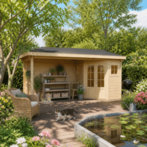 26% Rabatt ✓ 5 × 3 m | 5-Eck Gartenhütte Evelyn 1C | Anbau | Massivholz Unkategorisiert online kaufen