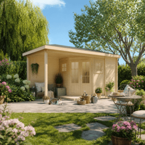 26% Rabatt ✓ 4 × 3 m | 5-Eck Gartenhütte Evelyn 1E | Anbau | Massivholz Unkategorisiert online kaufen