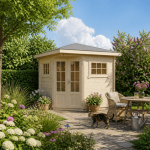 26% Rabatt ✓ 3 × 3 m | 5-Eck Gartenhütte Evelyn 2A | Massivholz Unkategorisiert online kaufen