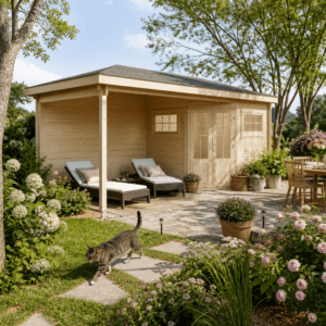 26% Rabatt ✓ 5 × 3 m | 5-Eck Gartenhütte Evelyn 2C | Anbau | Massivholz Unkategorisiert online kaufen
