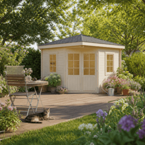 26% Rabatt ✓ 3 × 3 m | 5-Eck Gartenhütte Evelyn 3A | Massivholz Unkategorisiert online kaufen