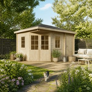 26% Rabatt ✓ 3 × 3 m | 5-Eck Gartenhütte Evelyn 3D | Massivholz Unkategorisiert online kaufen