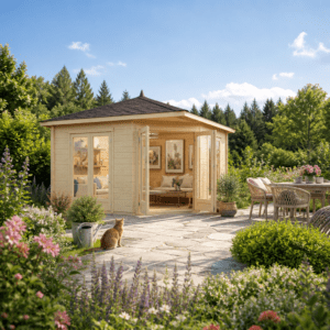 26% Rabatt ✓ 5 × 4 m | 5-Eck Gartenhütte Fargo 70 B | Massivholz Unkategorisiert online kaufen