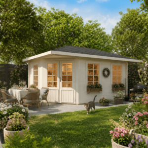 26% Rabatt ! 5-Eck Gartenhütte Modell Isa 40 B 5x3m Unkategorisiert online kaufen