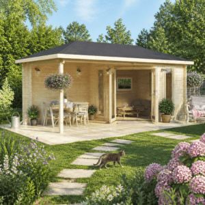 26% Rabatt ✓ 5 × 3 m | 5-Eck Gartenhütte Jokkmokk 40 | Terrasse | Anbau | Massivholz Unkategorisiert online kaufen