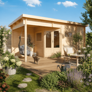 26% Rabatt ✓ 6 × 3 m | 5-Eck Gartenhütte Leva 2E | Anbau | Massivholz Unkategorisiert online kaufen