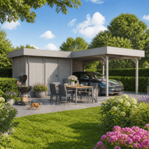 26% Rabatt ✓ Carport mit Abstellraum Kampen 70 Unkategorisiert online kaufen
