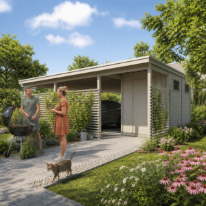 26% Rabatt ✓ Doppel-Carport mit Abstellraum/Schuppen Unkategorisiert online kaufen 26% Rabatt ✓ Doppel-Carport mit Abstellraum/Schuppen Unkategorisiert online kaufen