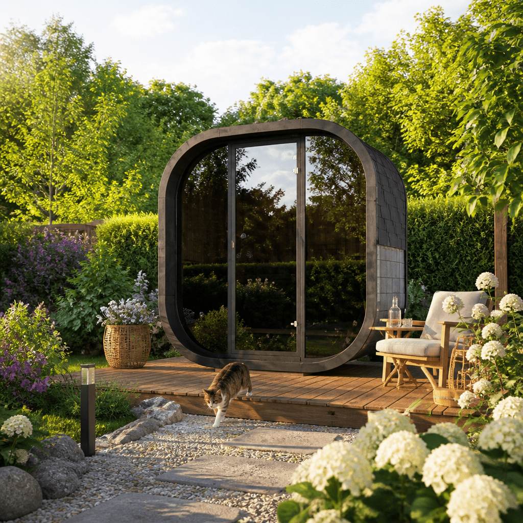 26% Rabatt ✓ Fass-Sauna Cubus-2 Black Edition