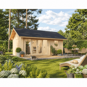 26% Rabatt ✓ 6 × 4 m | Gartenhütte Ferien- und Freizeithaus Texas 44 | Massivholz Unkategorisiert online kaufen