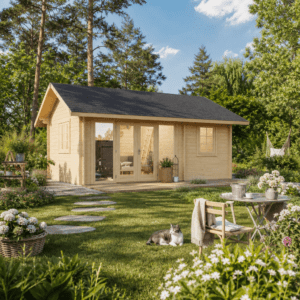26% Rabatt ✓ 6 × 4 m | Gartenhütte Ferien- und Freizeithaus Texas 70 | Massivholz Unkategorisiert online kaufen