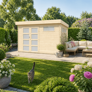 26% Rabatt ✓ 4 × 3 m | Flachdach Gartenhütte Nelo 44 A | Pultdach | modern Unkategorisiert online kaufen