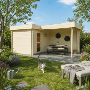 26% Rabatt ✓ 6 × 3 m | Flachdach Gartenhütte Odina 28 A | modern | Massivholz Unkategorisiert online kaufen