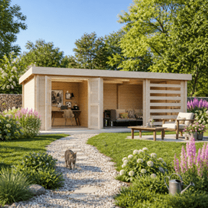 26% Rabatt ✓ 6 × 3 m | Flachdach Gartenhütte Samim 28 | modern | Massivholz Unkategorisiert online kaufen