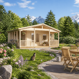 26% Rabatt ✓ 6 × 5 m | Gartenhütte Freizeithaus Glostrup 70 | Massivholz Unkategorisiert online kaufen