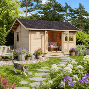 26% Rabatt ✓ 6 × 4 m | Gartenhütte Freizeithaus Herning 44 | Massivholz Unkategorisiert online kaufen