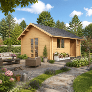 26% Rabatt ✓ 6 × 4 m | Gartenhütte Freizeithaus Melanie 70 | Massivholz Unkategorisiert online kaufen