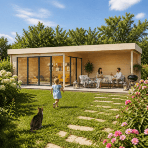 26% Rabatt ! Gartenhütte Alu Concept 44 A mit Anbau 8x4m Unkategorisiert online kaufen