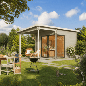 26% Rabatt ✓ 6 × 4 m | Gartenhütte Alu Concept 70 F | Flachdach | Massivholz Unkategorisiert online kaufen