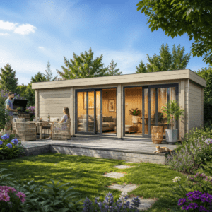 26% Rabatt ✓ Gartenhütte Alu Concept 70 L | Flachdach | Massivholz | 7 × 5 m Unkategorisiert online kaufen 26% Rabatt ✓ Gartenhütte Alu Concept 70 L | Flachdach | Massivholz | 7 × 5 m Unkategorisiert online kaufen