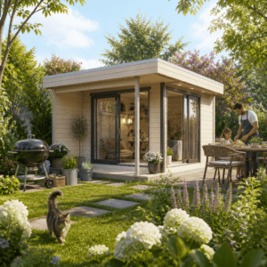 26% Rabatt ! Fjordholz Gartenhütte Alu Concept Relax 70 D 6x4m Unkategorisiert online kaufen