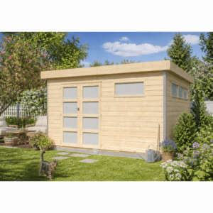 26% Rabatt ✓ 4 × 3 m | Gartenhütte Alu-Line Kasuko-L | Pultdach | Flachdach | modern Unkategorisiert online kaufen