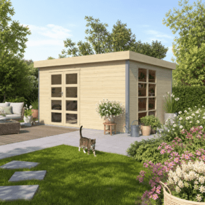 26% Rabatt ✓ 4 × 3 m | Gartenhütte Alu-Line Misaka XL | Pultdach | Flachdach | modern Unkategorisiert online kaufen
