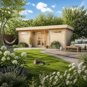 26% Rabatt ✓ 7 × 4 m | Gartenhütte Aargau 44 | Flachdach | modern | Massivholz Unkategorisiert online kaufen