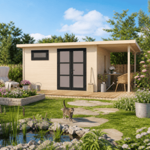 26% Rabatt ✓ 4 × 3 m | Gartenhütte Alu Line 28-E | Pultdach | modern Unkategorisiert online kaufen