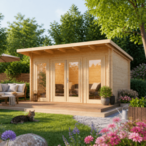 26% Rabatt ✓ 4 × 4 m | Gartenhütte Berlin 70 B Modern | Pultdach | Massivholz Unkategorisiert online kaufen