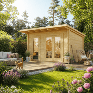 26% Rabatt ✓ 4 × 4 m | Gartenhütte Berlin 70 C Modern | Pultdach | Massivholz Unkategorisiert online kaufen